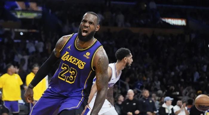 神奇球星！詹姆斯领队湖人主场战胜76人